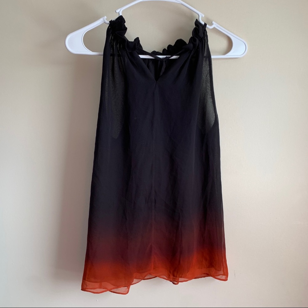 The Limited Ombre Tie Halter Neck Tank Top - Picture 4 of 5